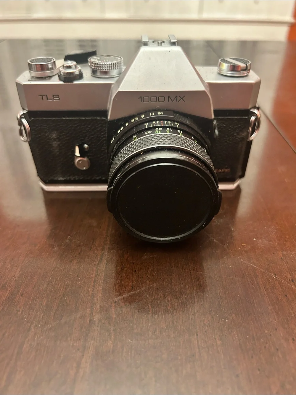 Vintage Sears TLS 1000 MX 35mm SLR Film Camera w/ 55mm Lens, Case, Flash, Tripod